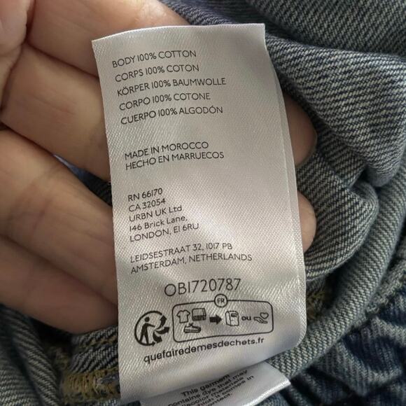 We The Free Size L Oslo Pull On Jeans Slouchy Balloon Legs OB1720787 - Picture 7 of 7